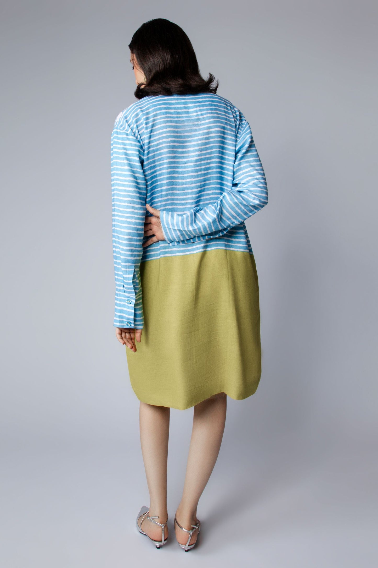 Eye in Heart Dress Blue W