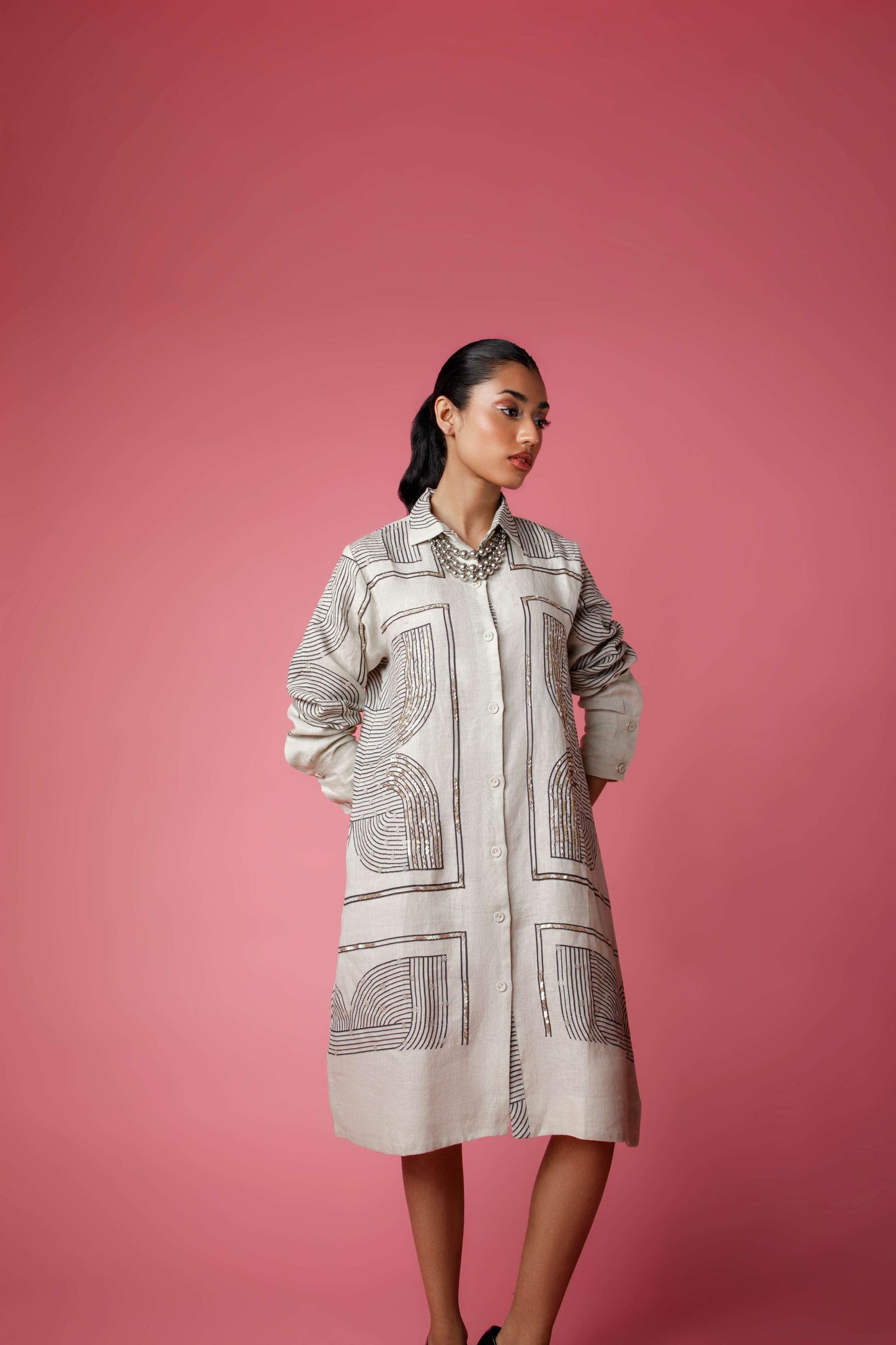 MISH MASH Dress - Beige