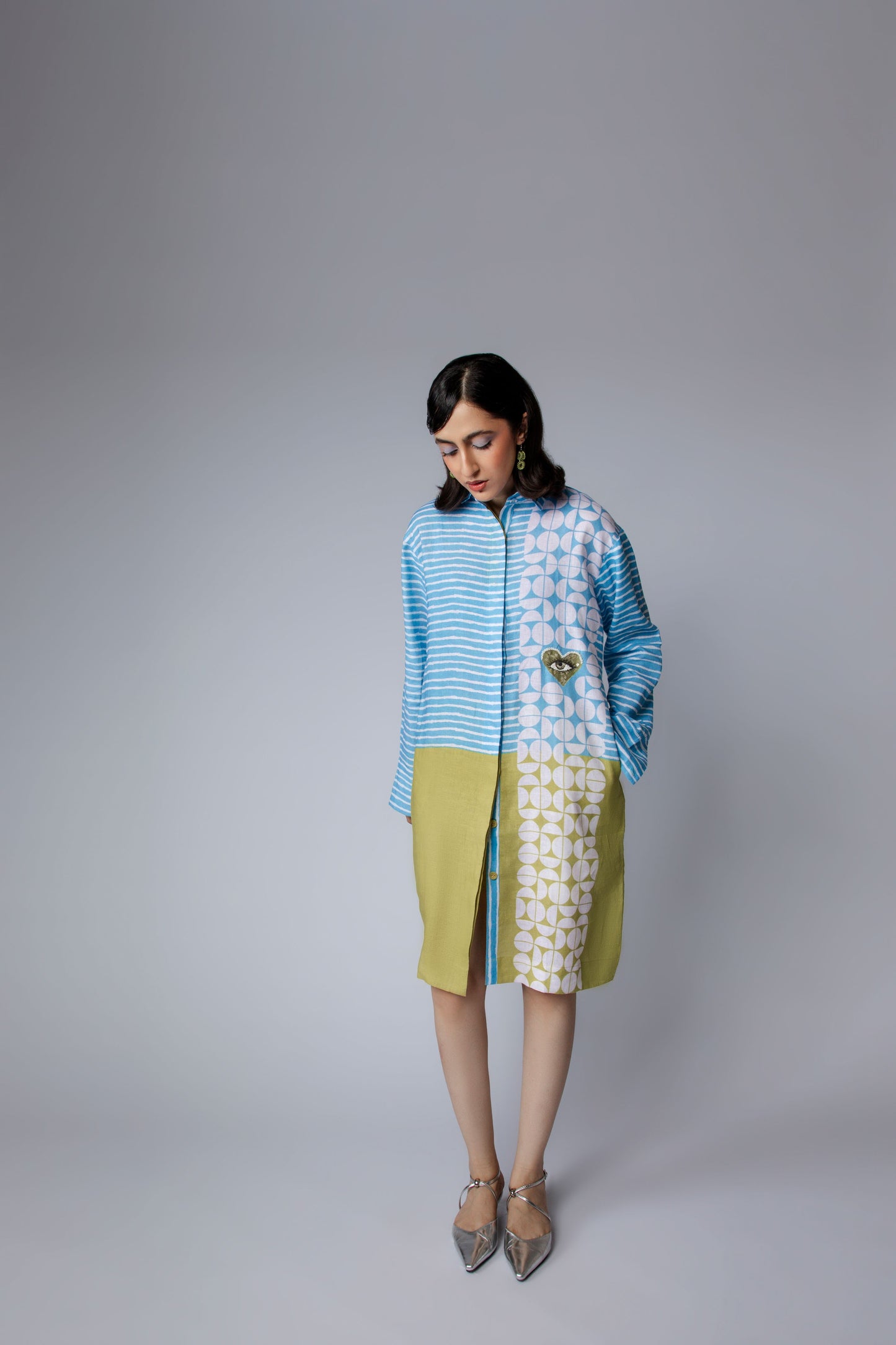 EYE IN THE HEART Dress - Blue