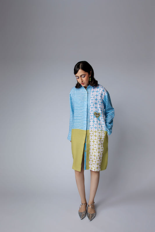 EYE IN THE HEART Dress - Blue