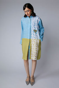 Eye in Heart Dress Blue W