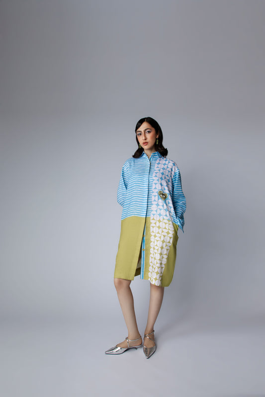 EYE IN THE HEART Dress - Blue