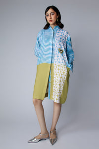 Eye in Heart Dress Blue W