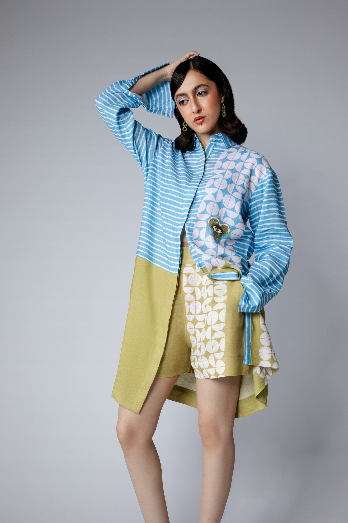 EYE IN THE HEART Dress - Blue