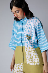 Eye in the Heart Shirt Blue