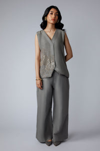 Wide Legs Pants Gray
