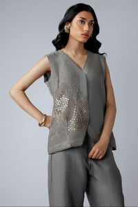 Festive Waistcoat Gray