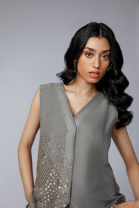 Festive Waistcoat Gray