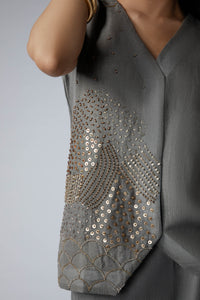 Festive Waistcoat Gray