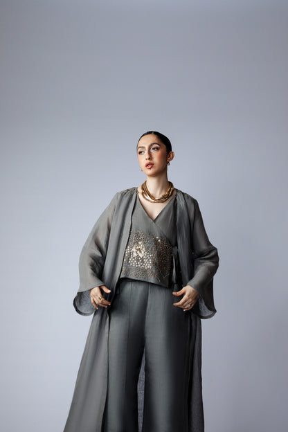 CHILLUMINATED W Shrug Set - Gray