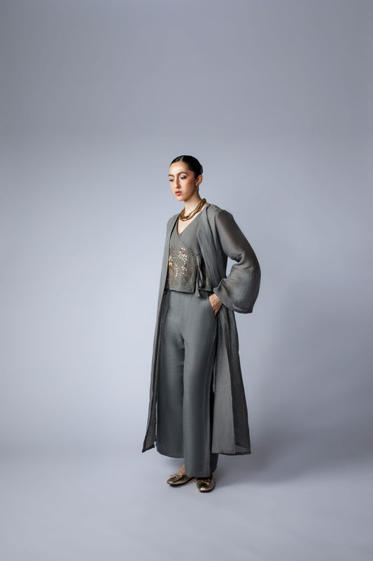 CHILLUMINATED W Shrug Set - Gray