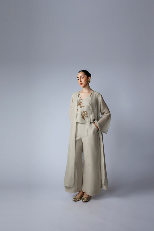 CHILLUMINATED W Shrug Set - Beige