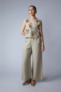 Festive Waistcoat Beige W