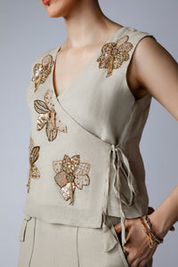 Festive Pant/set - Beige@