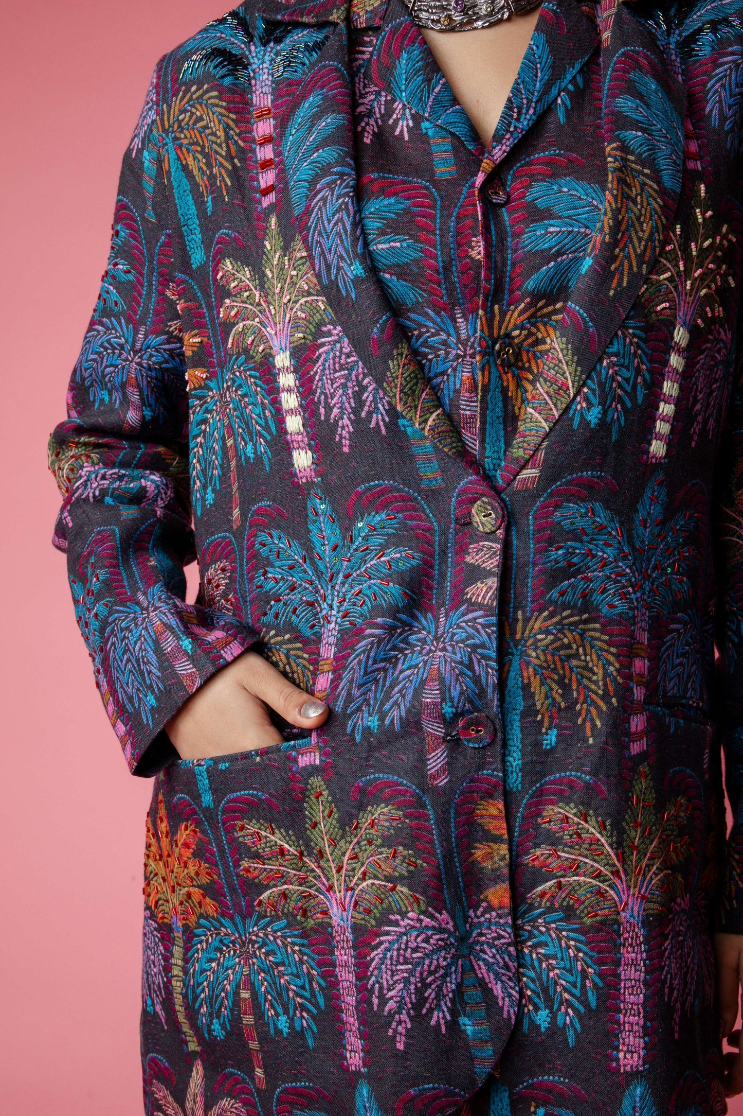 COASTAL MIRAGE  U Blazer - Blue