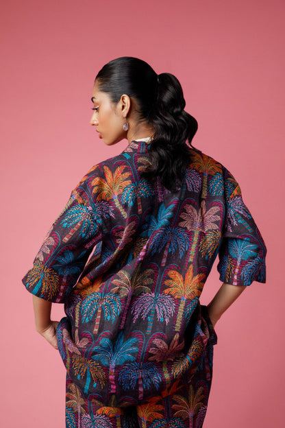 COASTAL MIRAGE  U Blazer - Blue