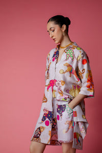 Fashion Leopard Dress Gray W