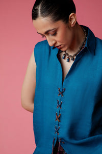 Coastal Mirage Eyelet Shirt W