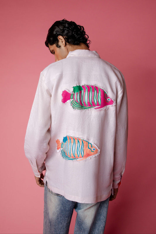 Tropical Swarm Linen Shirt